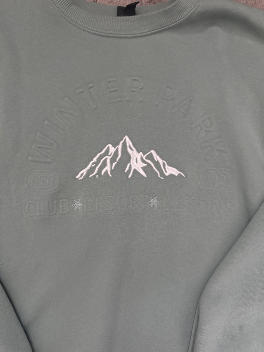 wild fable Sage Green Mountain Crewneck Sweater - Picture 2 of 3